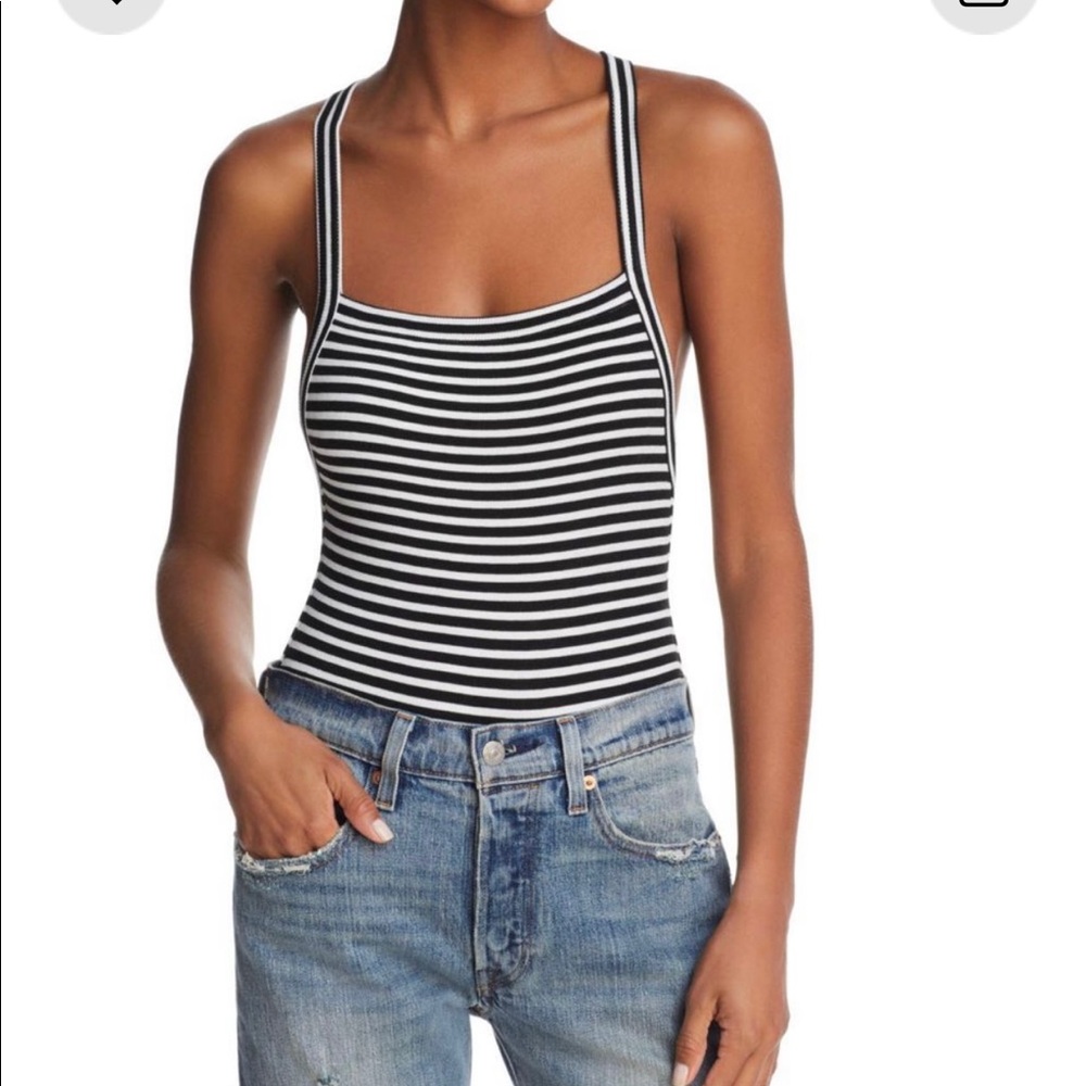 black and white bodysuit